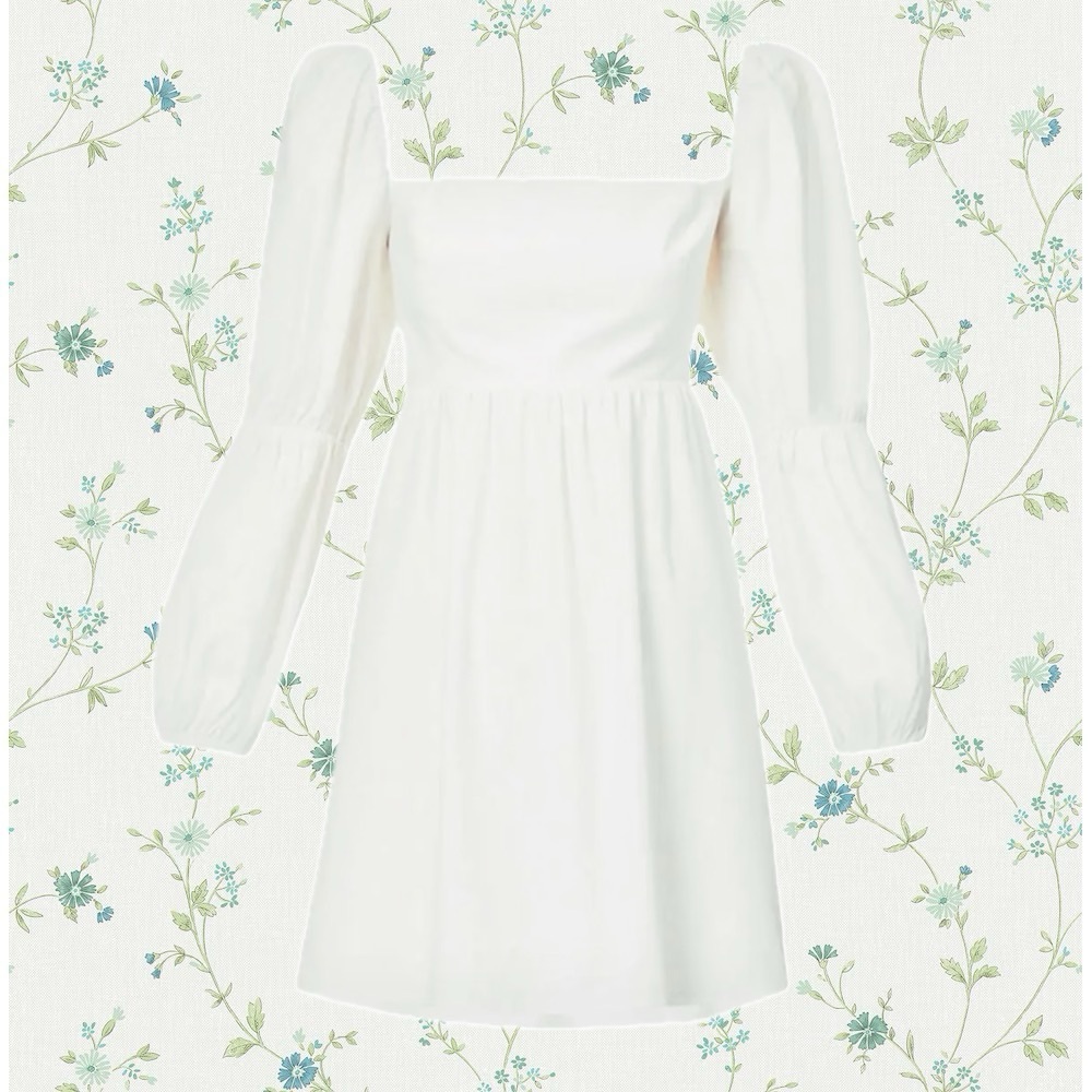 Reformation Michaela babydoll puff sleeve dress